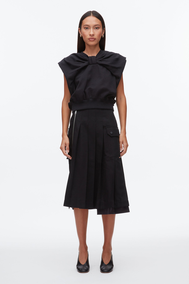 3.1 Phillip Lim Draped Bow French Terry Top outlook