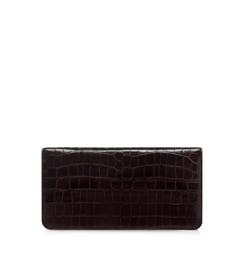 PRINTED CROC LEATHER WHITNEY E/W SHOULDER BAG 3