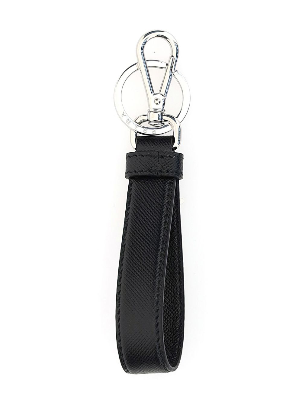 Saffiano logo key chain - 2