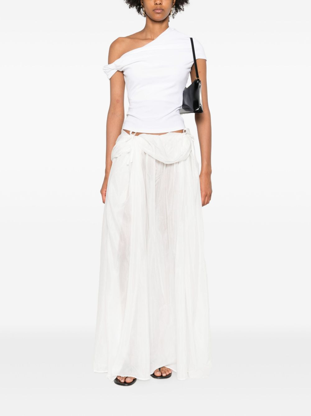silk-voile pleated skirt - 2