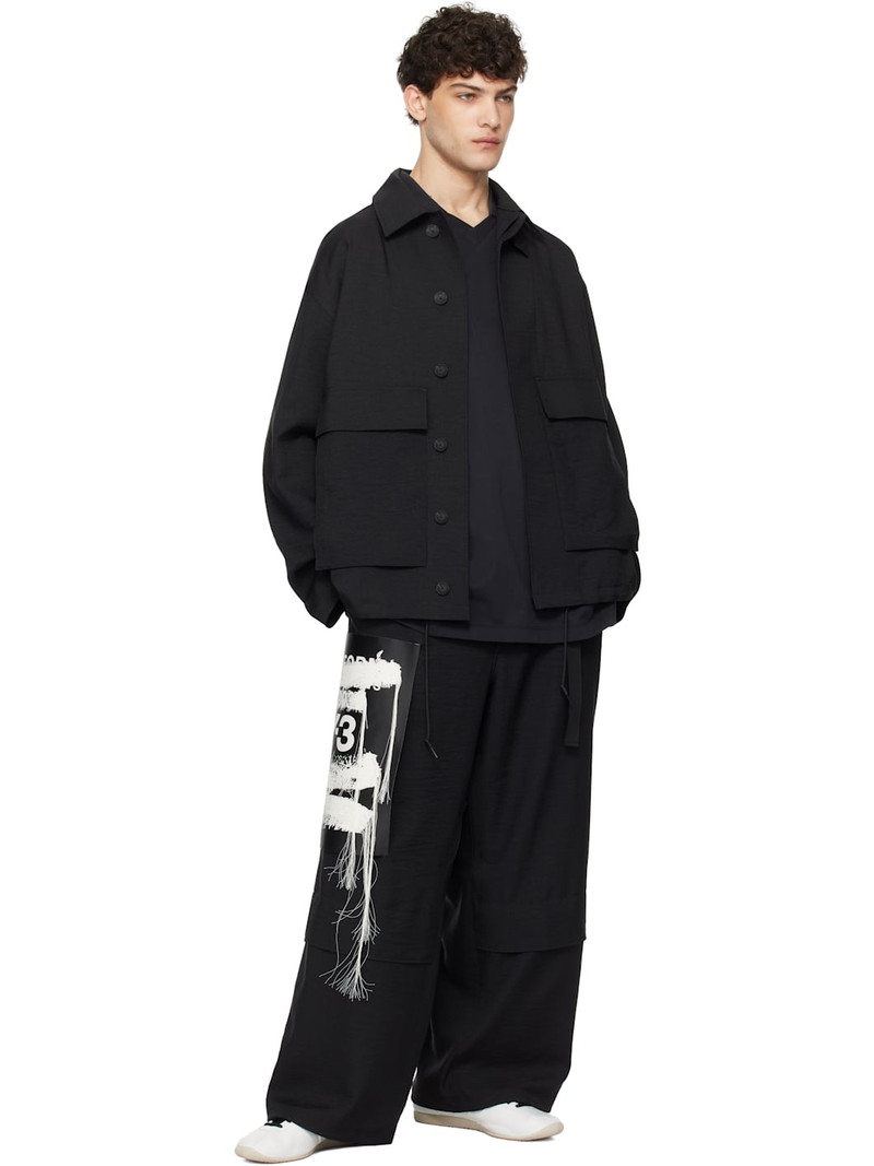 Y-3 Black Sport Uniform Patch Coach Jacket outlook