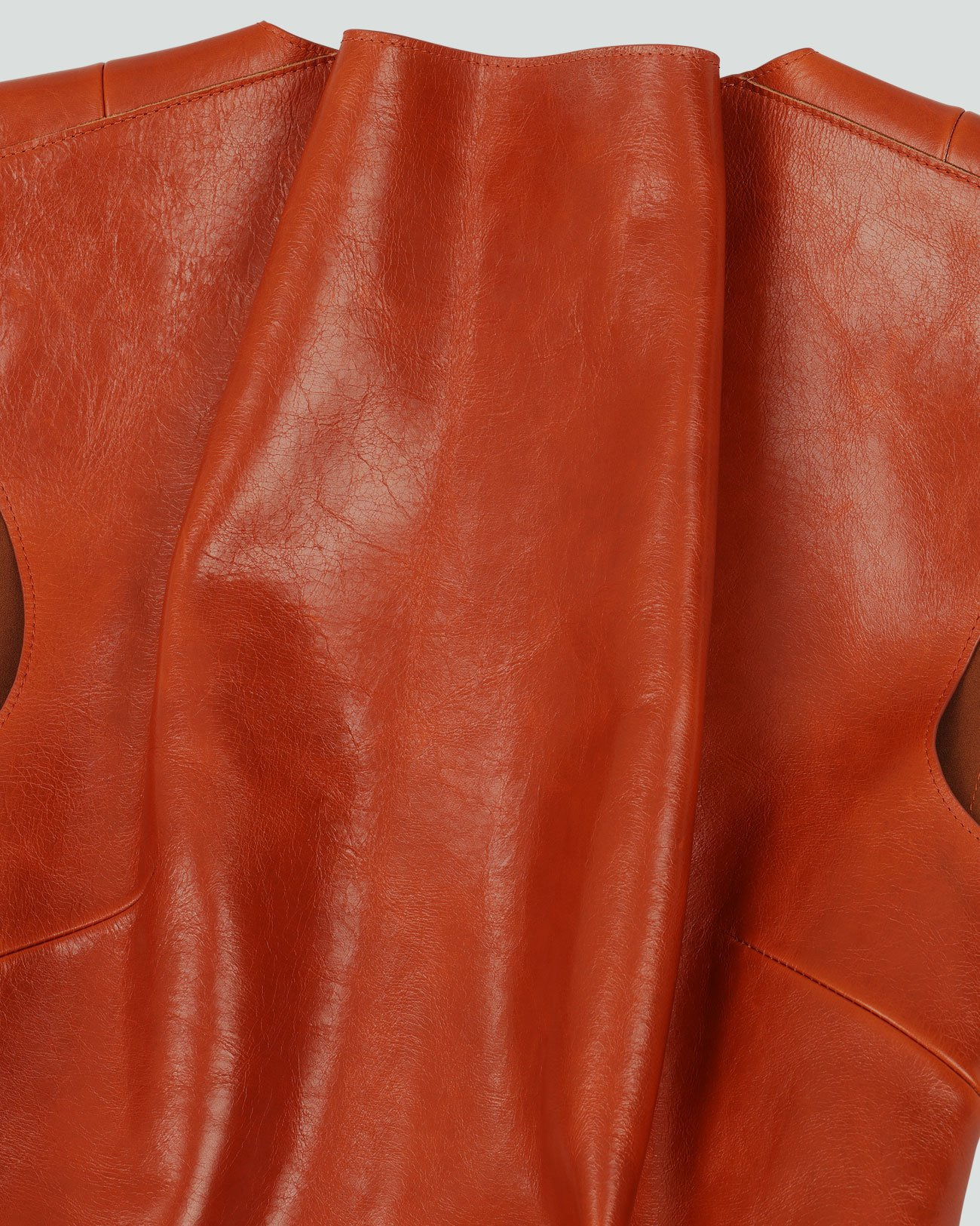 LEATHER STRUCTURED TANK COPPER - 4