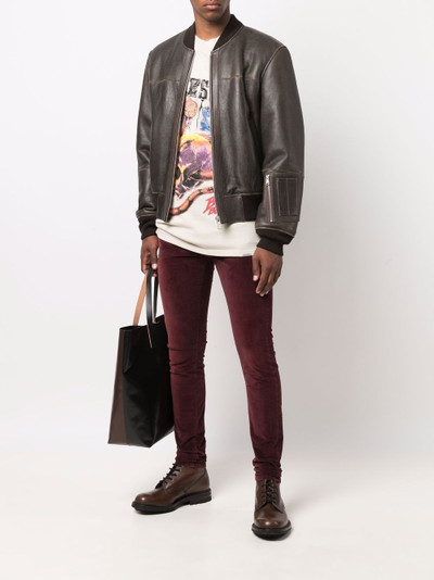 Diesel zipped up bomber jacket outlook