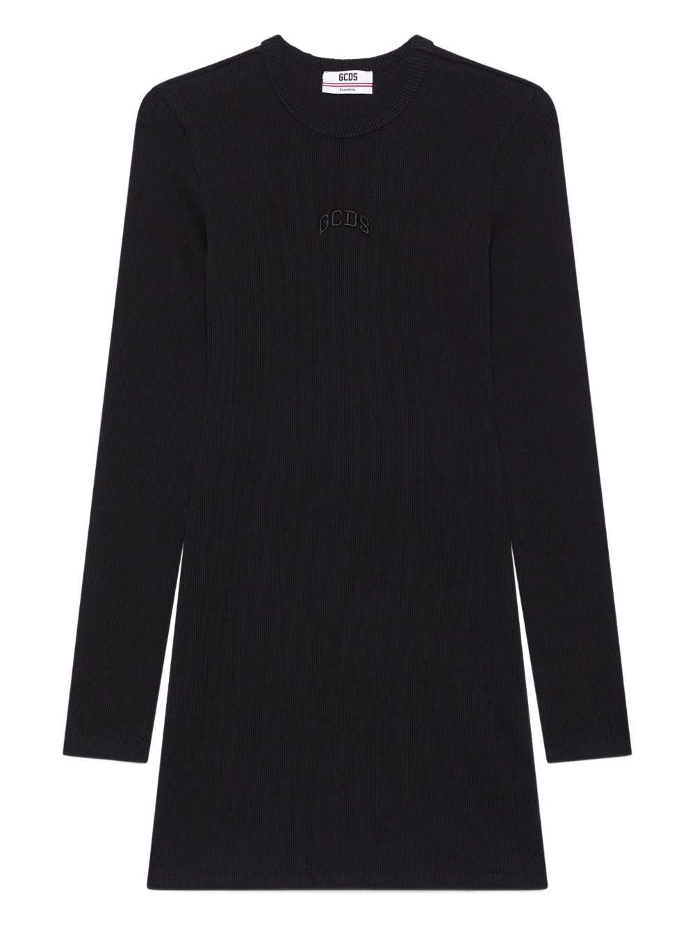 logo ribbed mini dress - 1