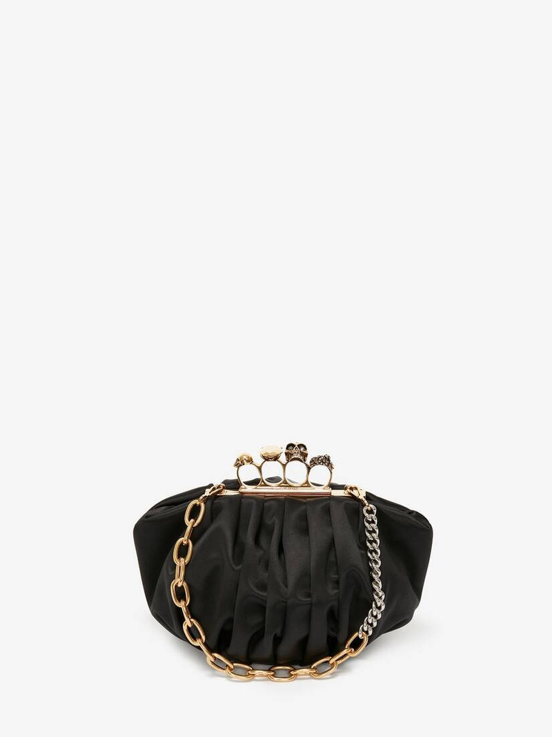 Barnacle Four-ring Clutch in Black 1