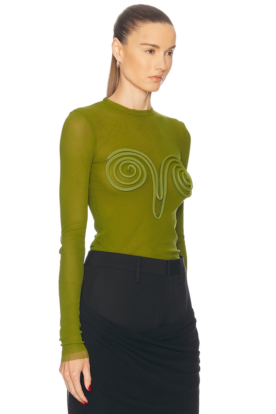 Spiral Long Sleeve Top - 2