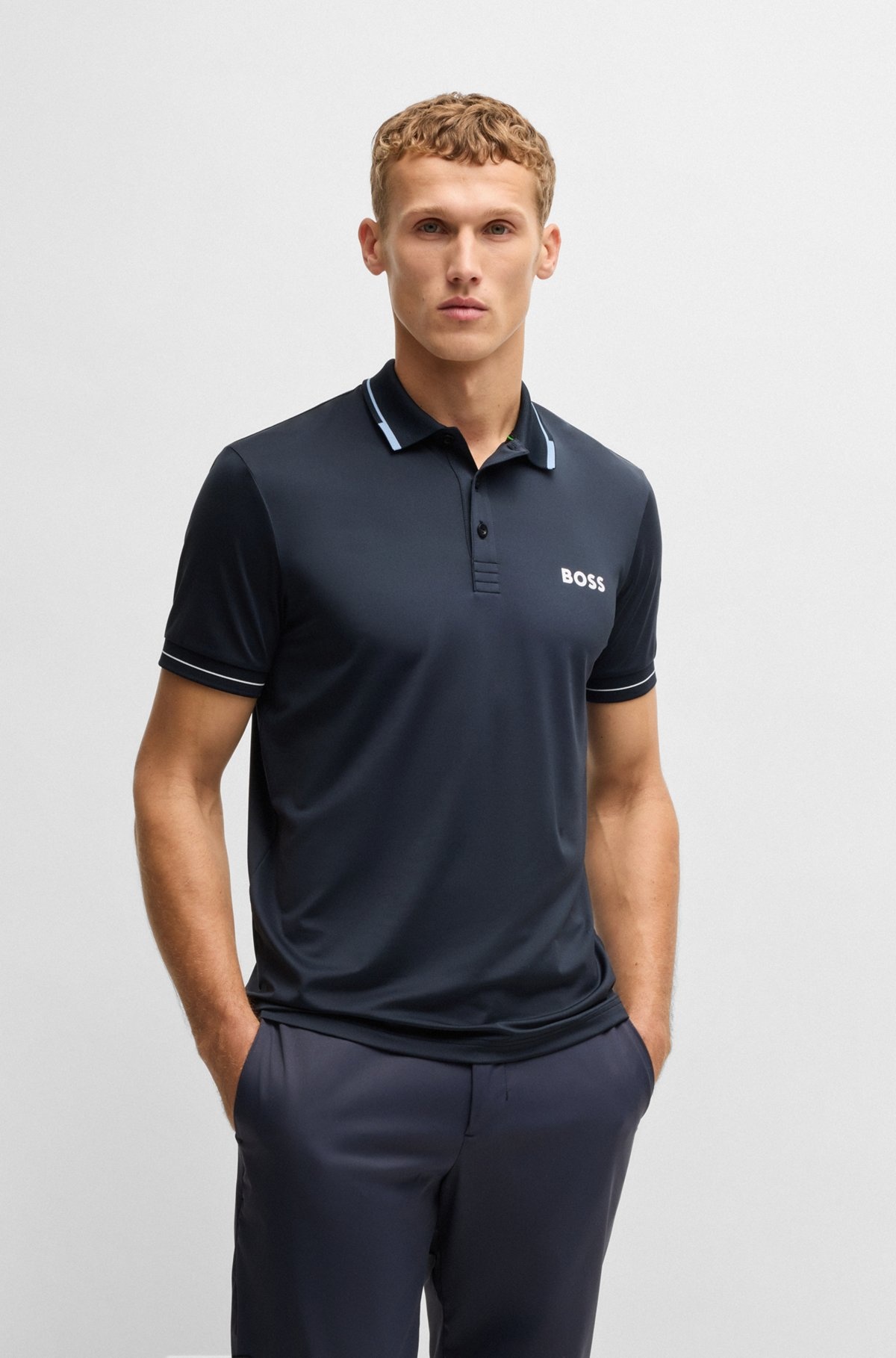 SLIM-FIT POLO SHIRT WITH CONTRAST LOGOS - 2