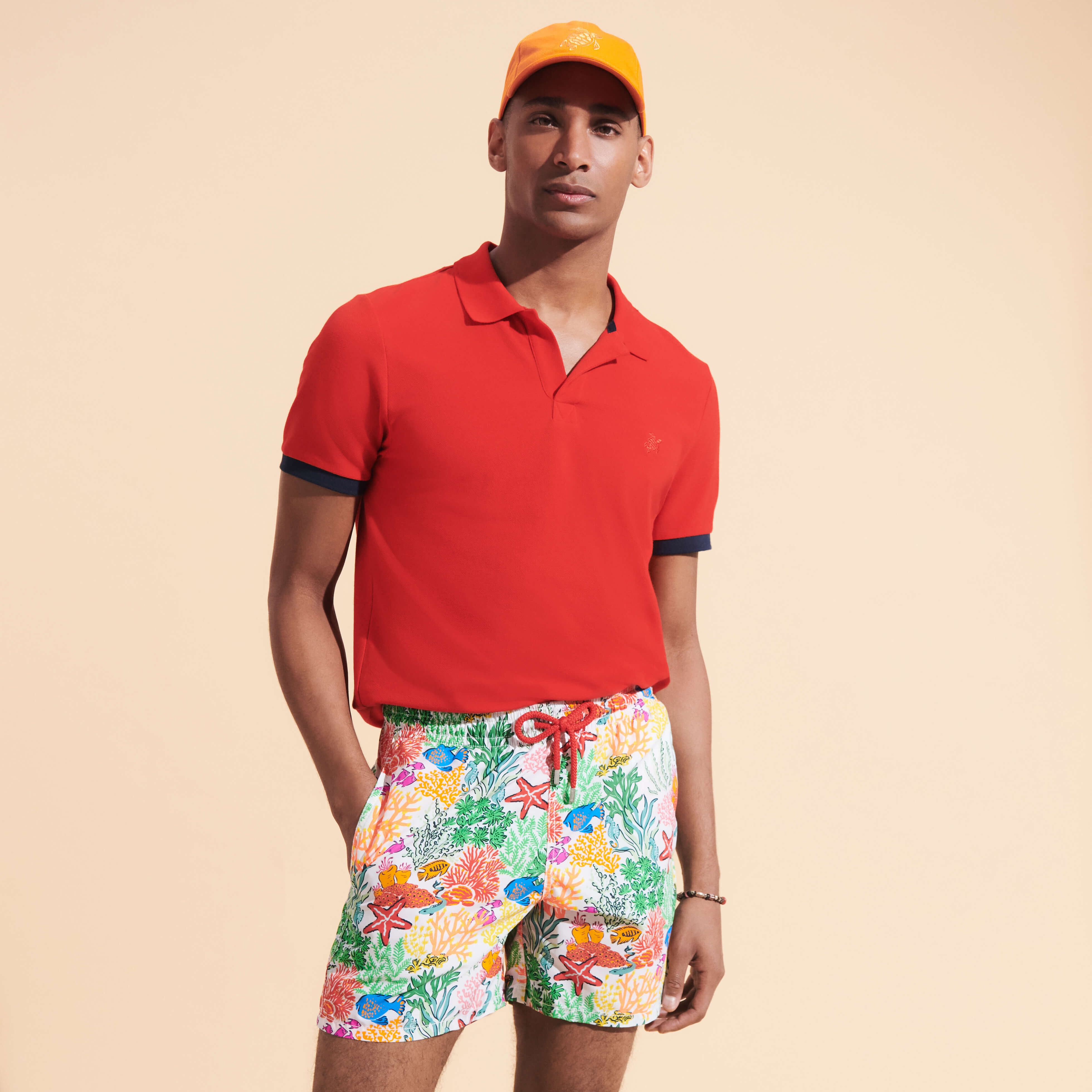 Men Swim Trunks Fonds Marins Multicolores - 5