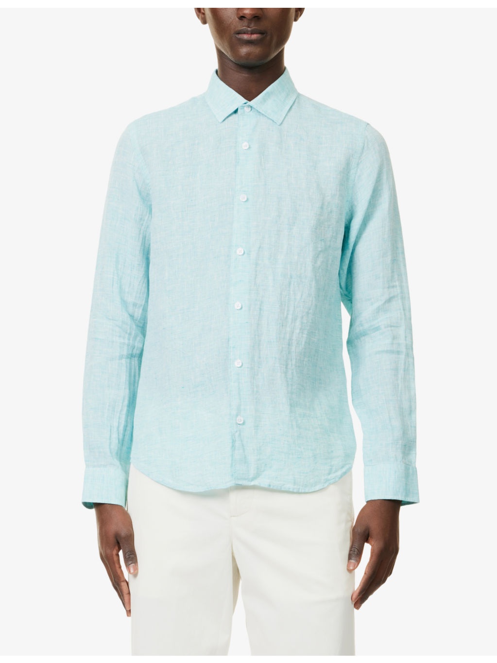 Giles Long-Sleeve Linen Shirt - 3