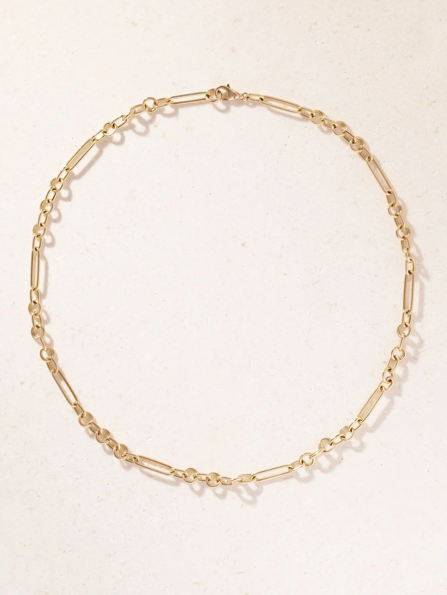 Small Mixed Clip 18-karat gold necklace Gold - 1