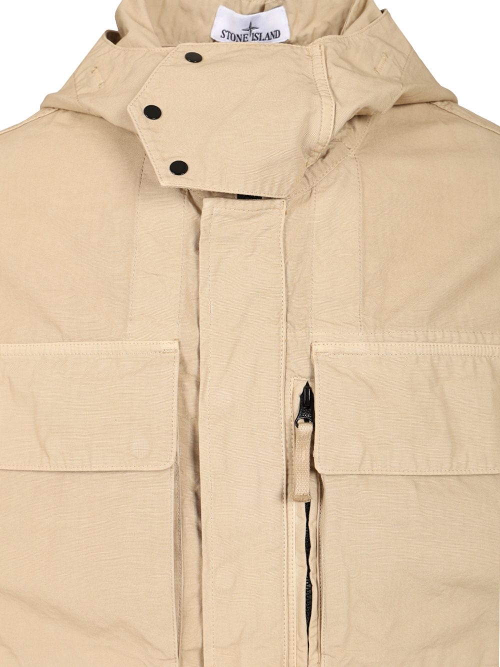 Field Jacket With Hood Jackets Beige - 4