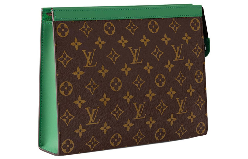 Louis Vuitton 루이즈 VUITTON Pochette Voyage MM 모노그램 Macassar 캔버스 '그린' M82854 outlook