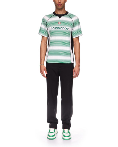 CASABLANCA Gradient Stripe Panelled Football T-Shirt outlook