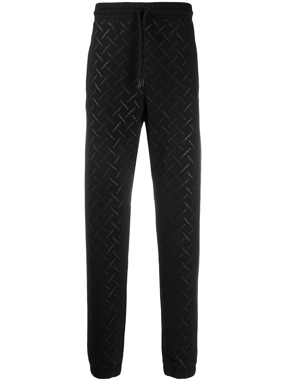 multi logo print track pants - 1