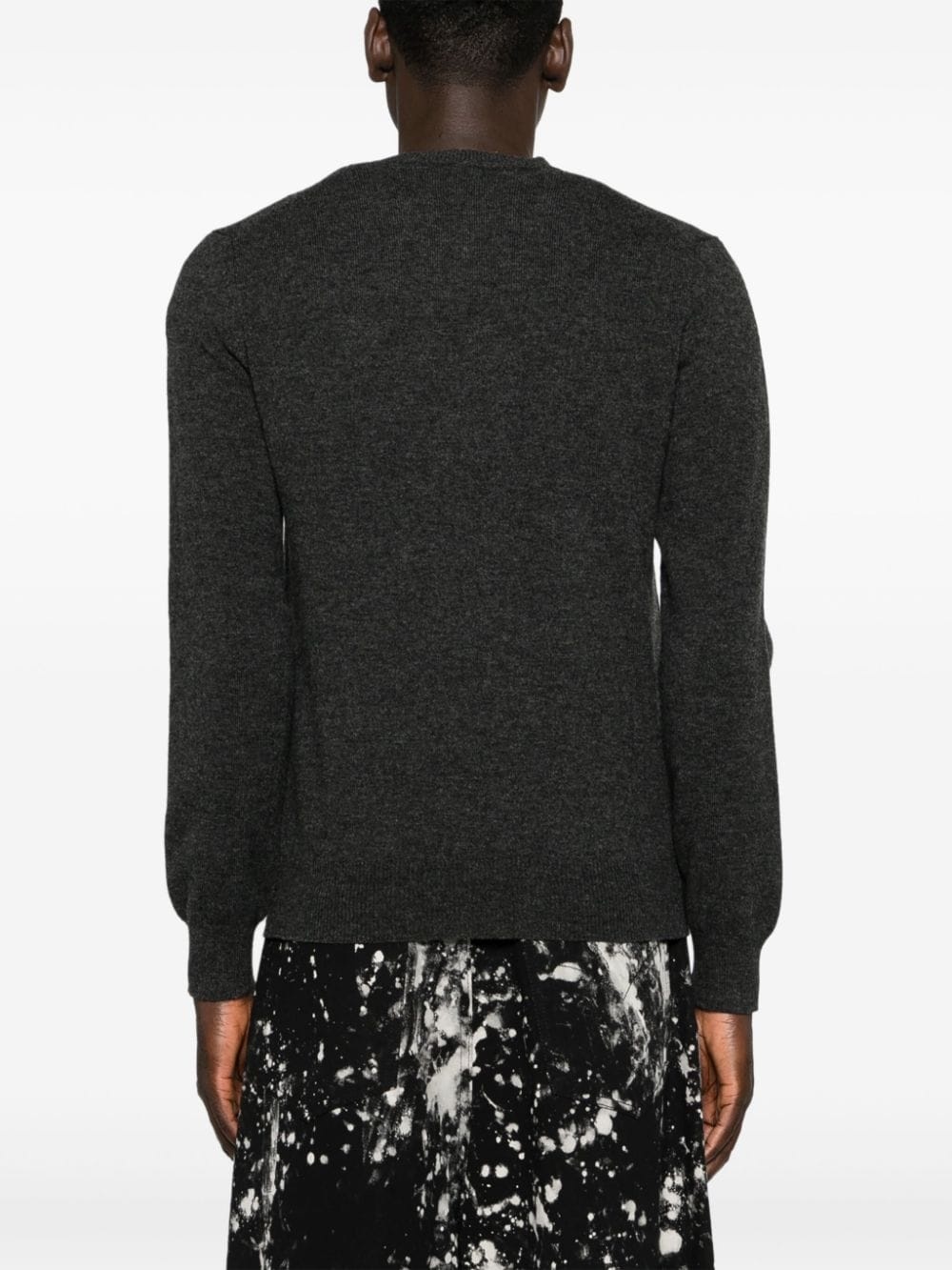 heart-patch wool jumper - 5