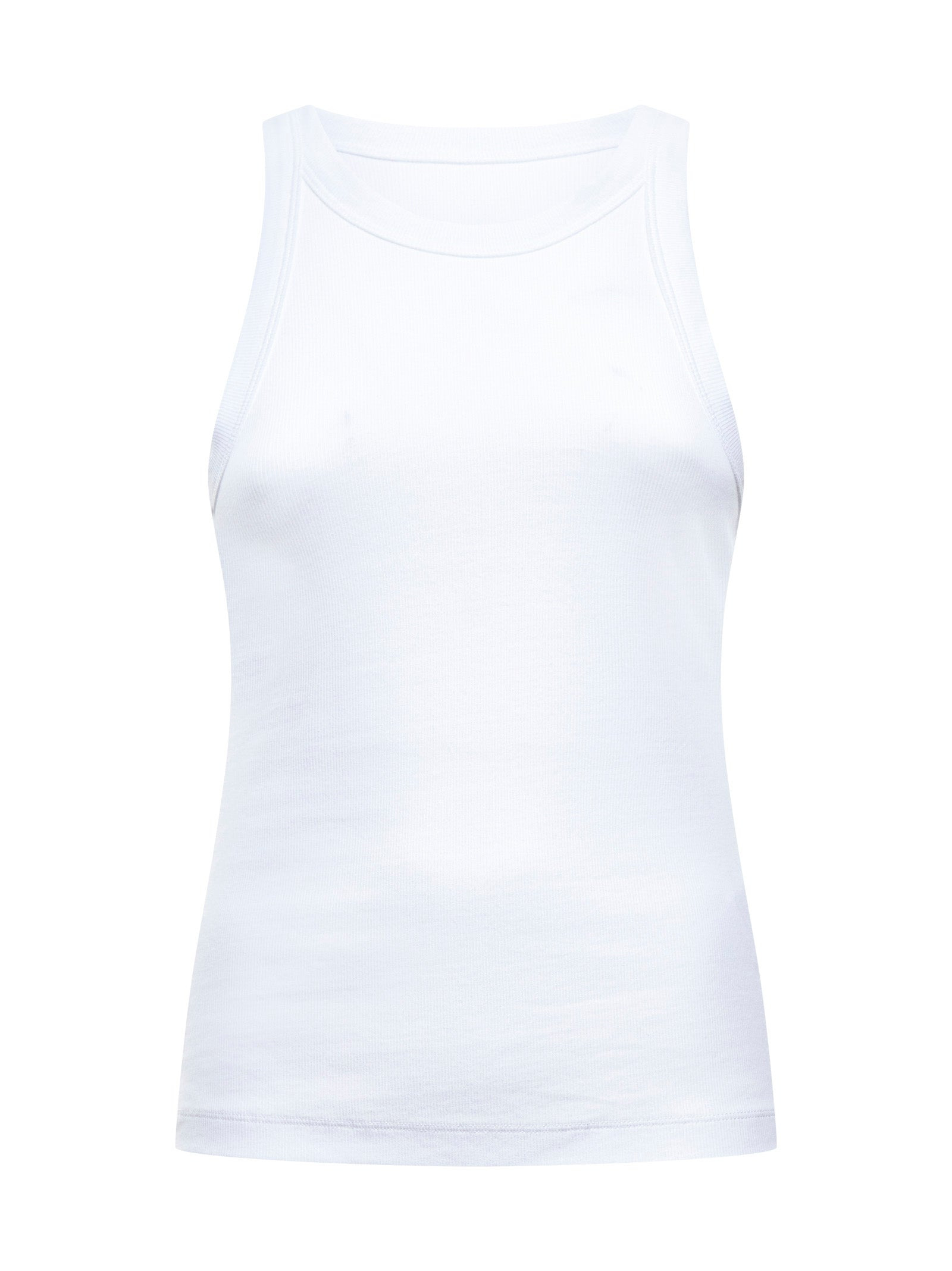 Cotton ribbed knit tank top - 1