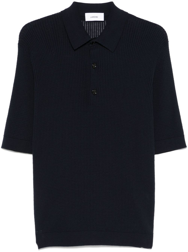 waffle-knit polo shirt 1
