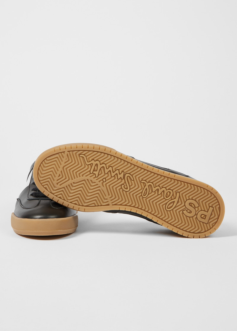 Women's Black Leather 'Dover' Trainers 4