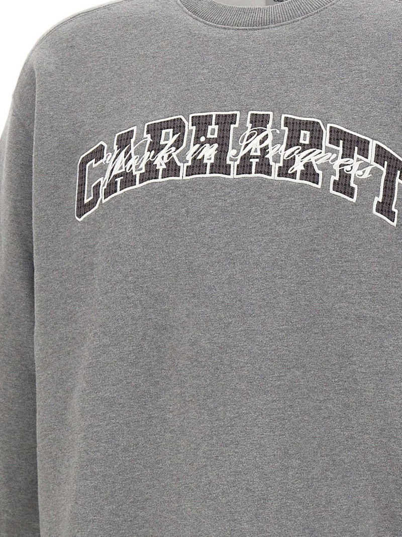 logo-embroidery crew-neck sweatshirt 3