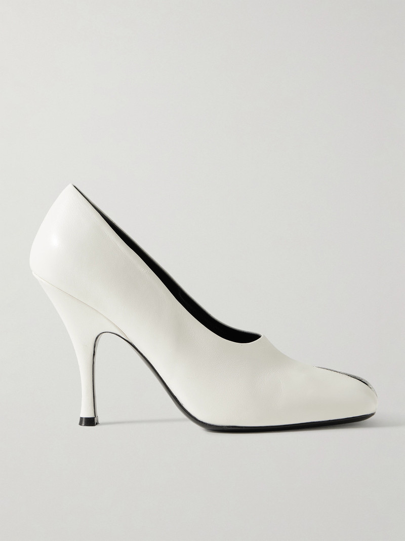 Eva Cutout Leather Pumps 1