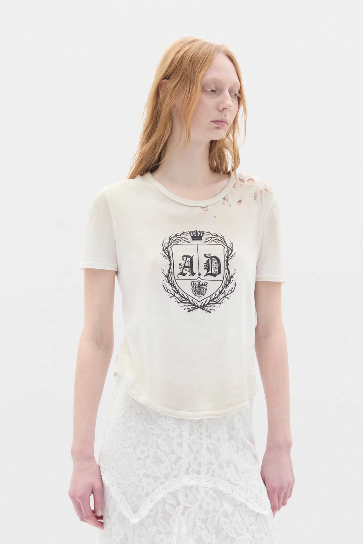 Floor Micro T-shirt With AD Emblem" Print - 1