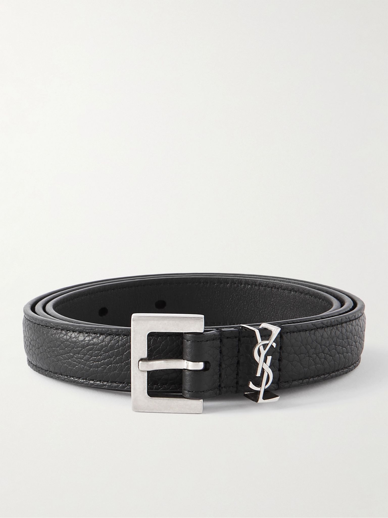 2cm Full-Grain Leather Belt Black - 1