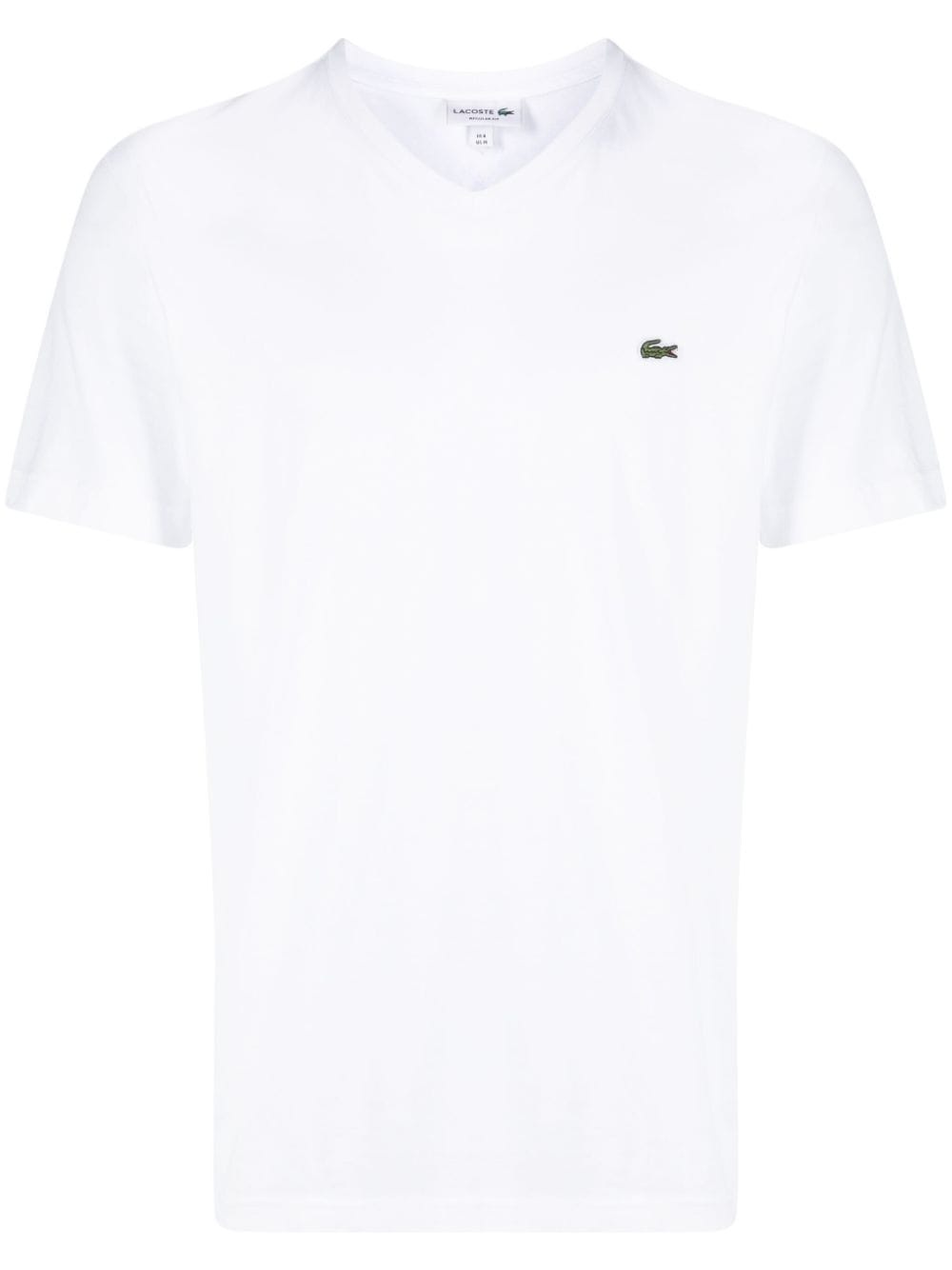 logo-patch V-neck T-shirt - 1