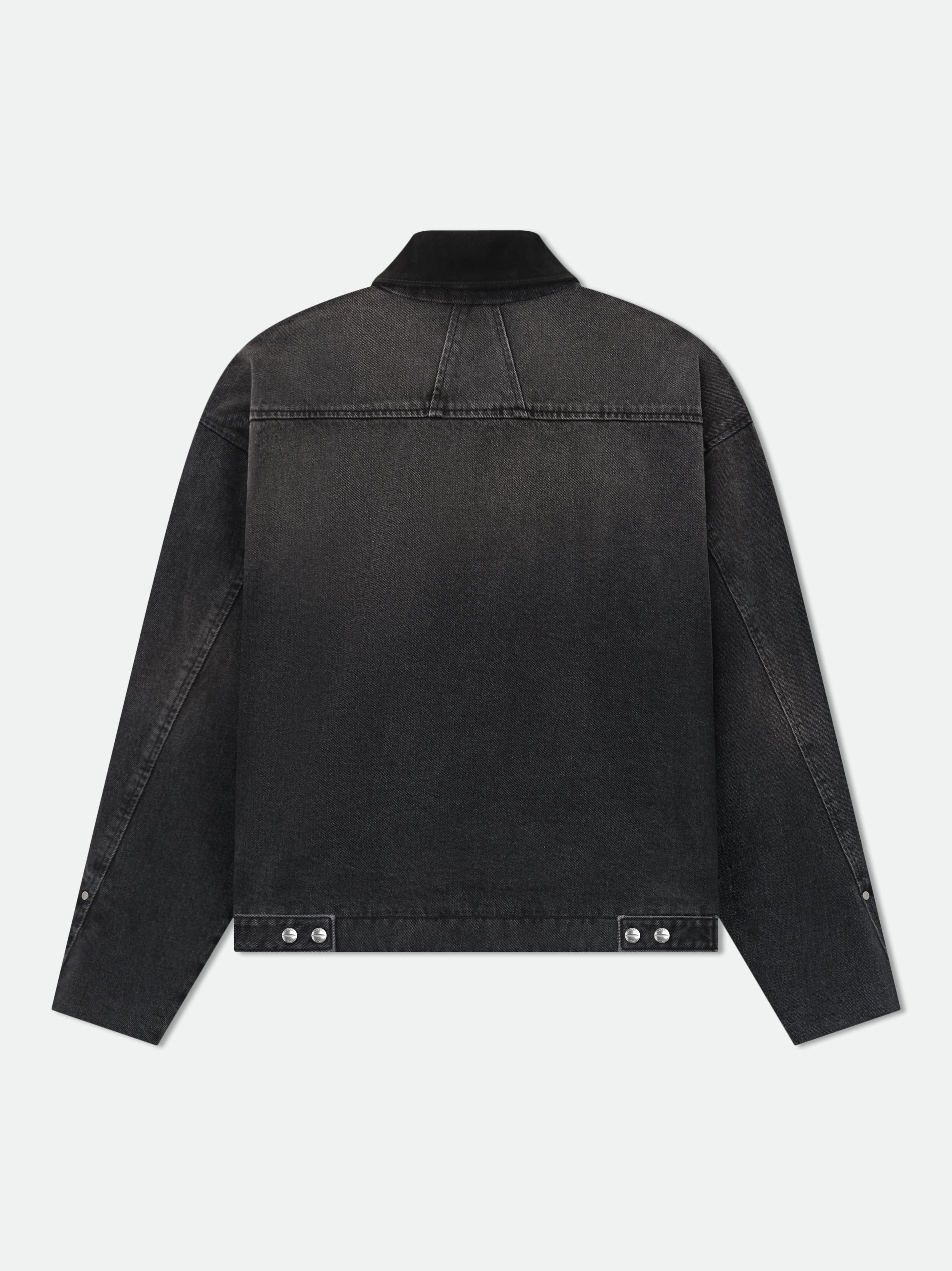 DENIM LOGO SUEDE COLLAR WORK JACKET - 3