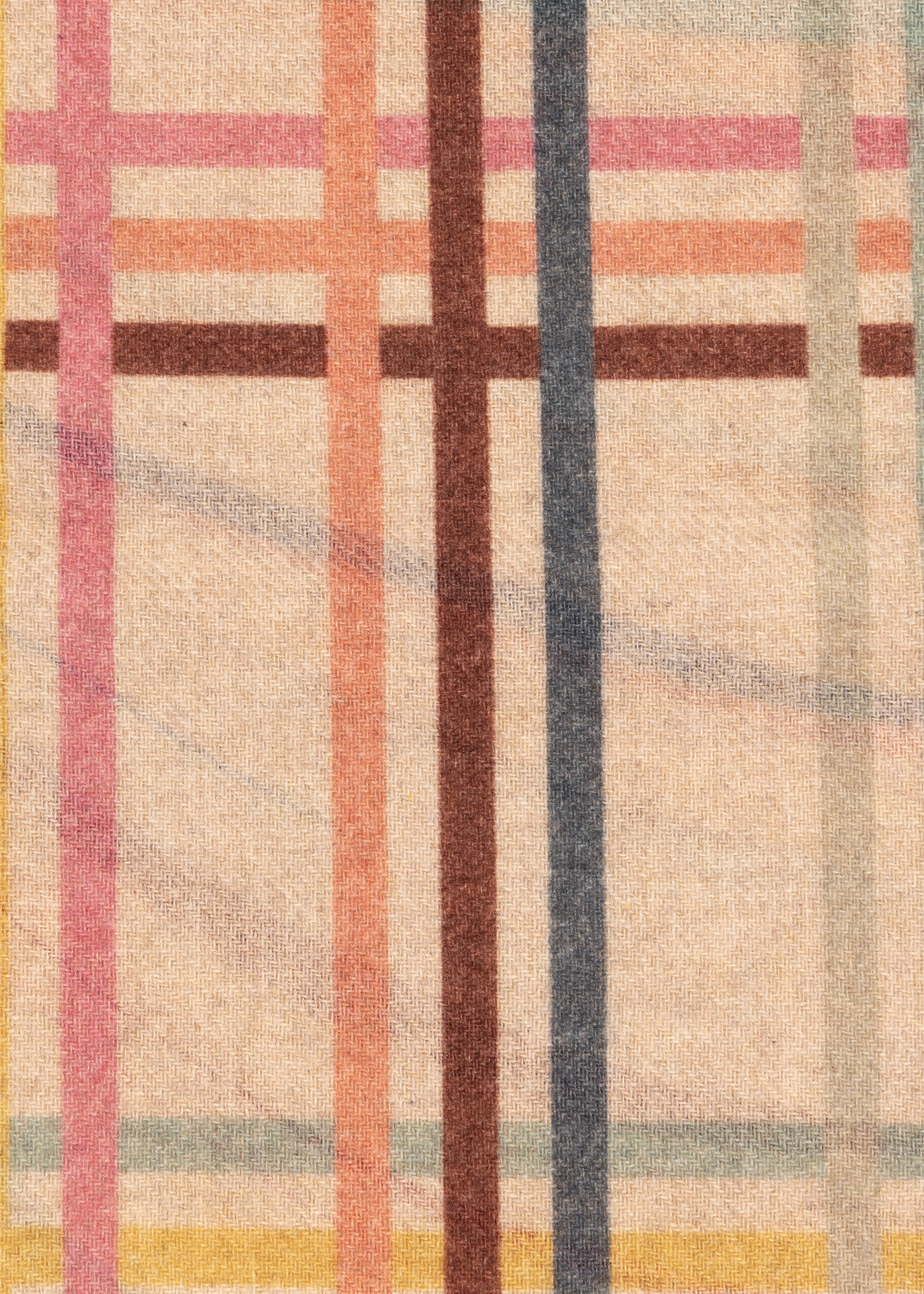 Women's Cashmere-Blend 'Swirl' Check Scarf - 5