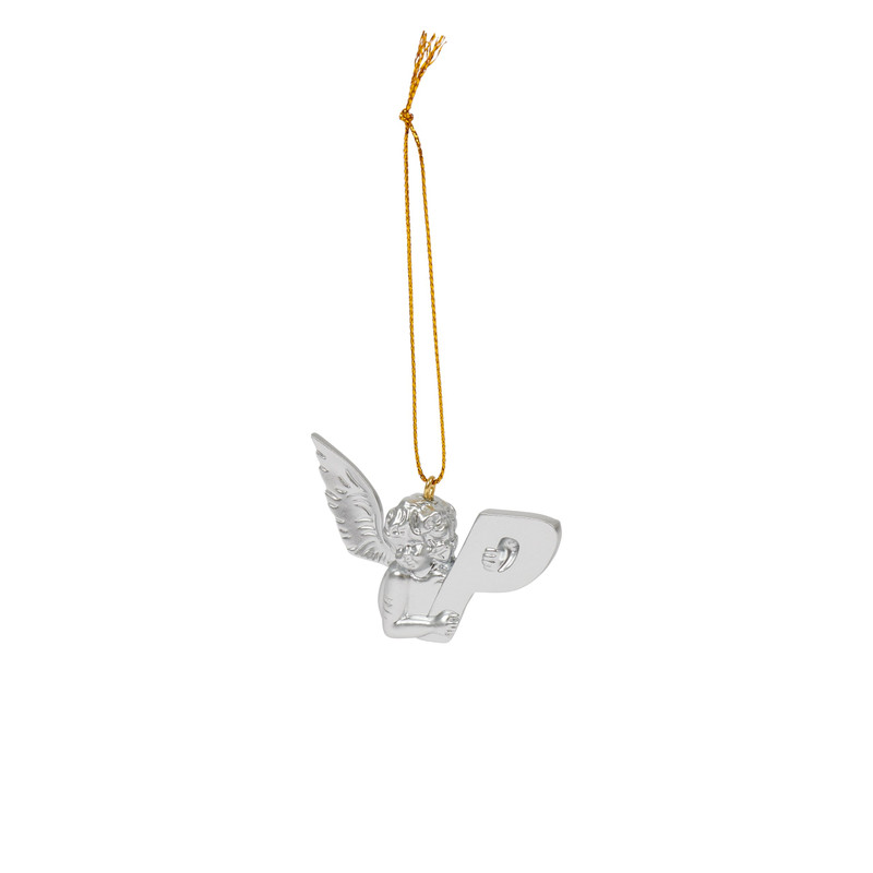 PALACE P CHERUB BAUBLE SILVER 1
