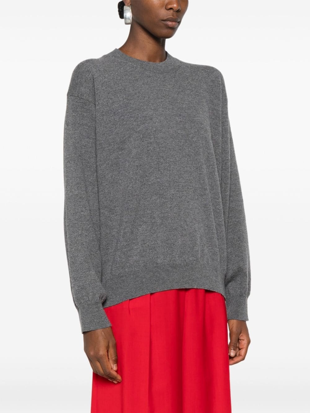 crew-neck ribbed-knit jumper - 3