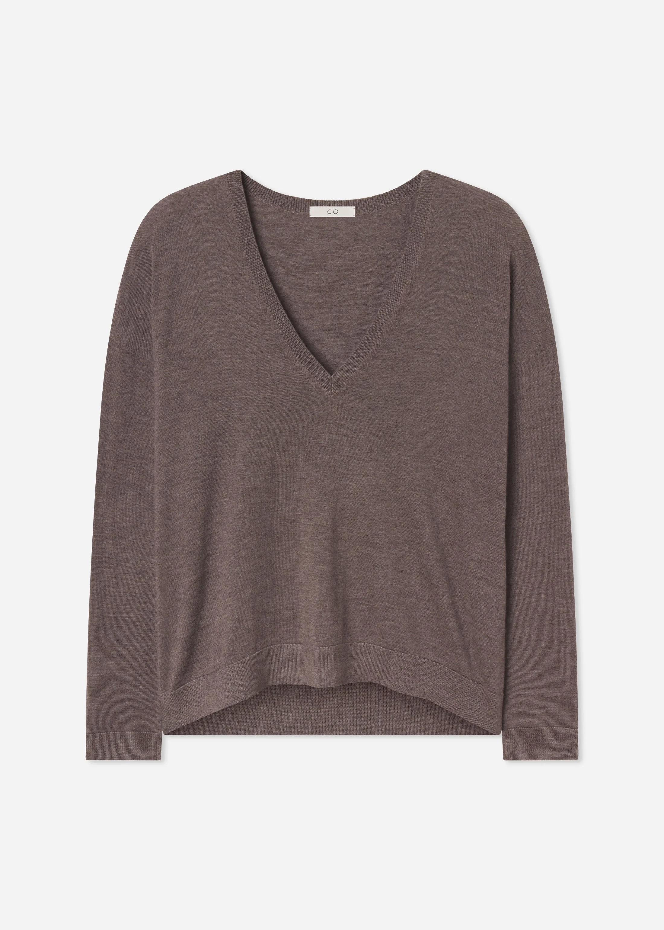 V-Neck Sweater in Fine Cashmere - 1