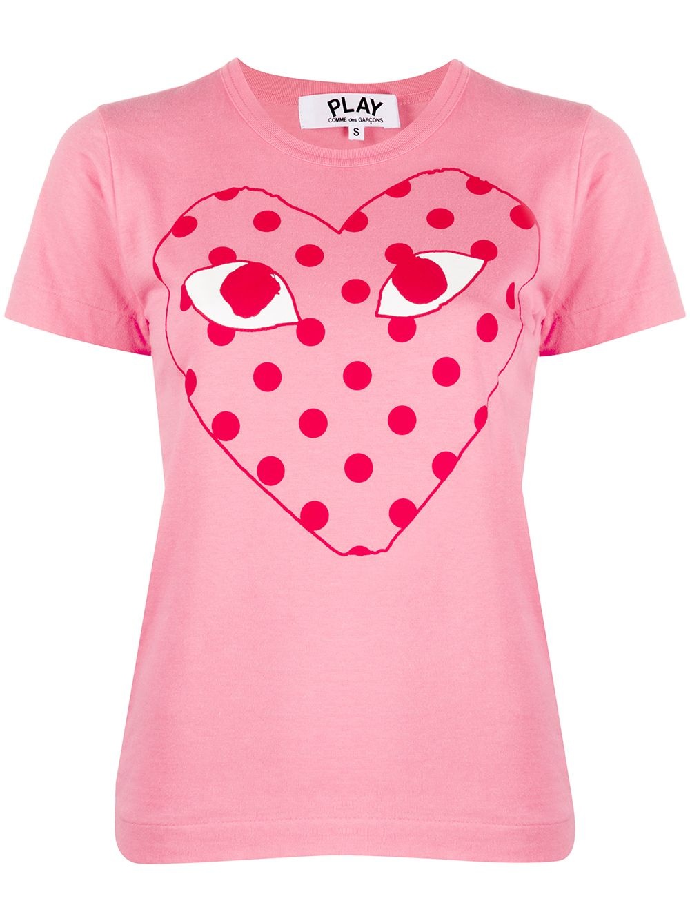 polk-dot heat print T-shirt - 1