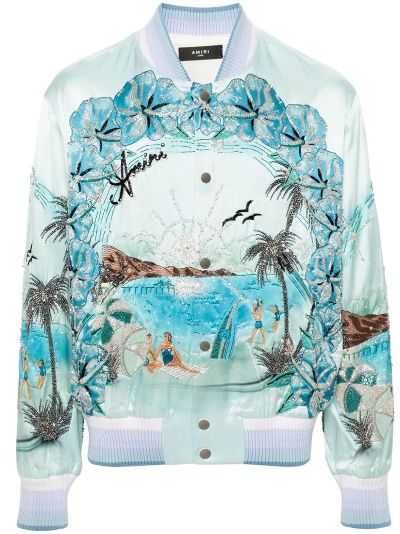 Paradise beaded bomber jacket 1