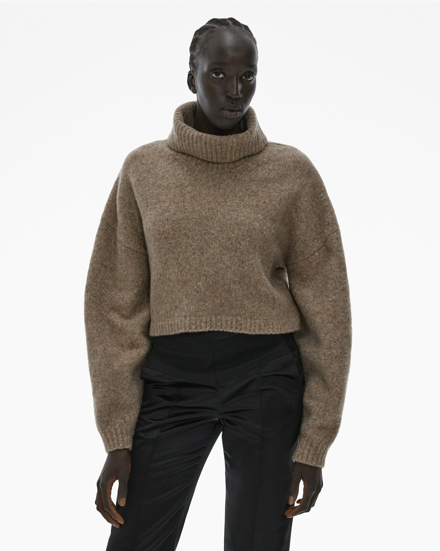 CROPPED TURTLENECK SWEATER - 3