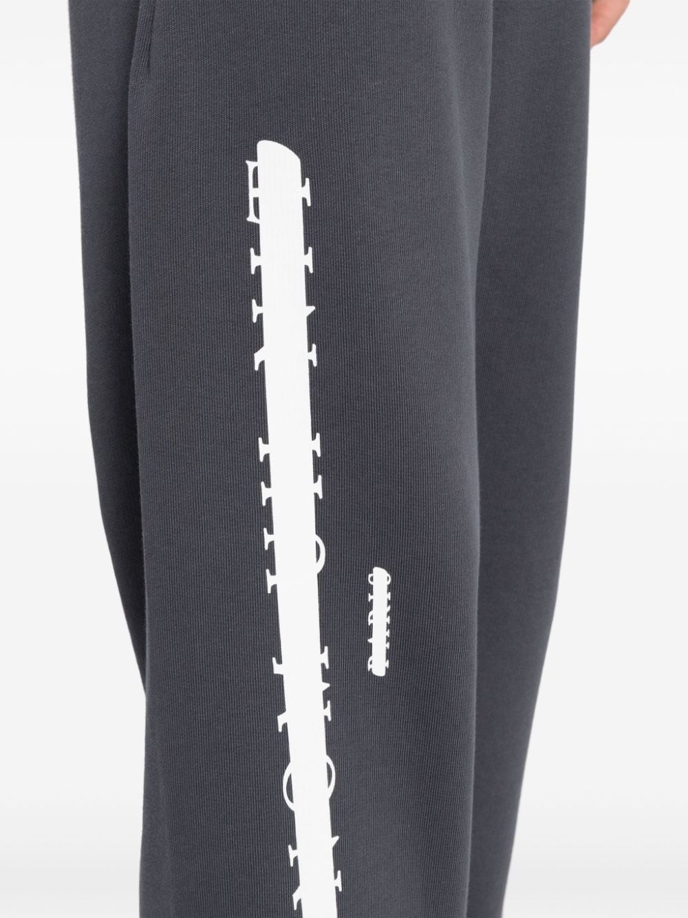 graphic-print cotton track pants - 5