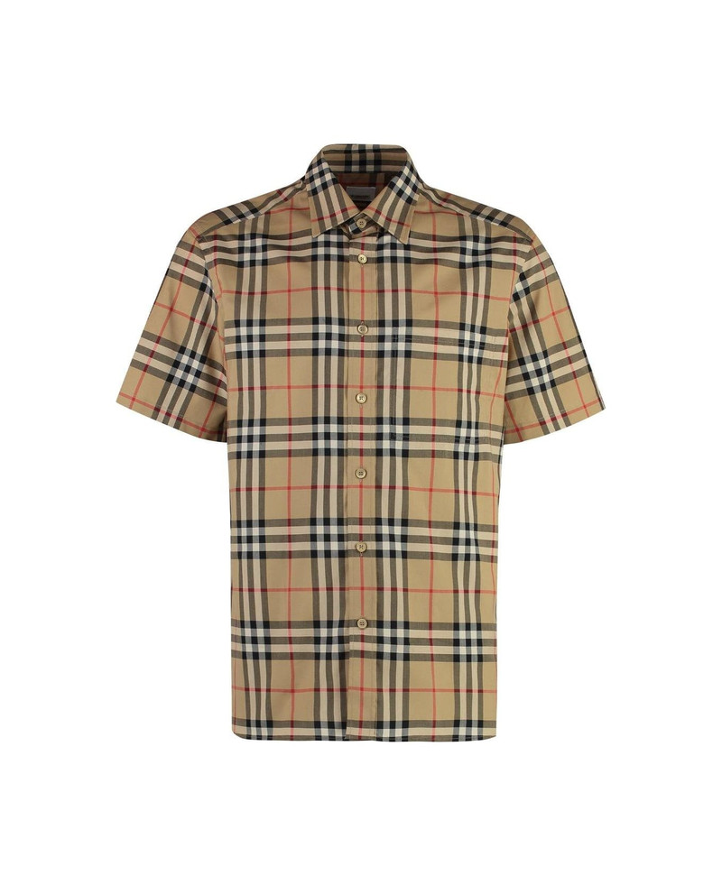 Checked Short-sleeved Shirt - 1