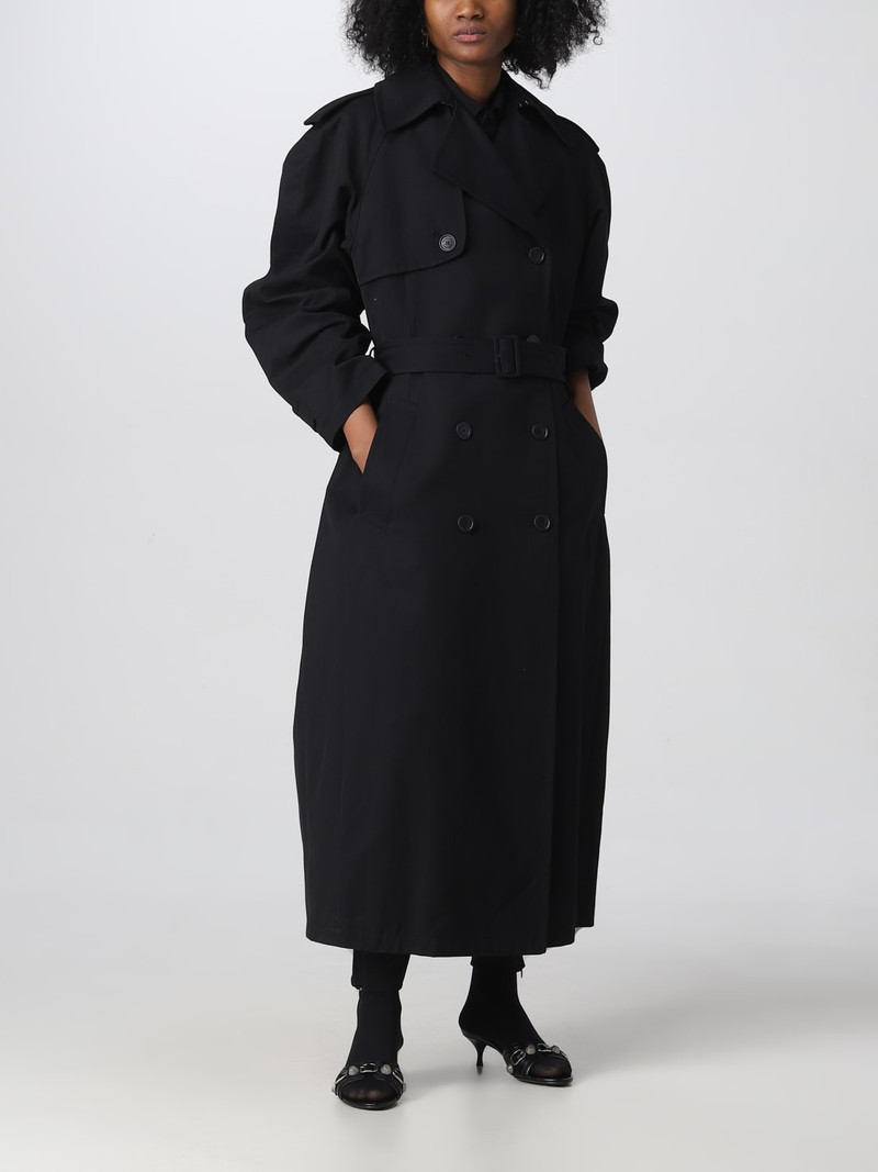 BALENCIAGA Balenciaga trench coat in wool blend outlook