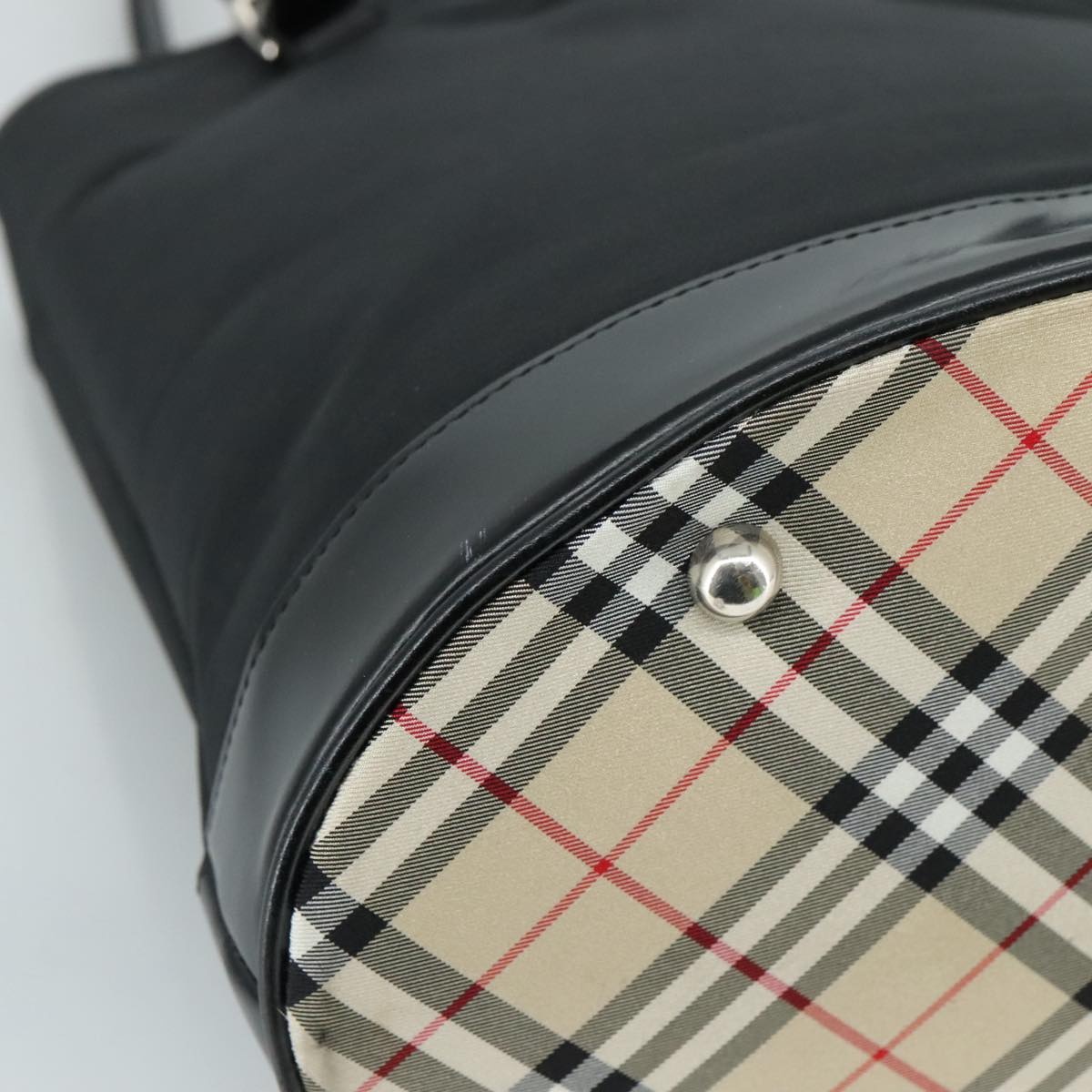Burberry Blue Label Tote Bag Nylon Black - 14