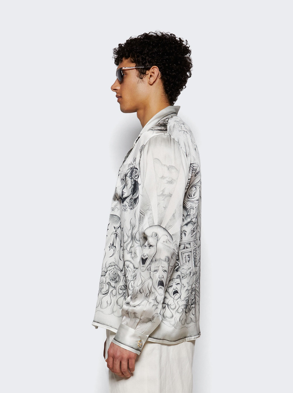 Tattoo Long Sleeve Shirt Grey - 3