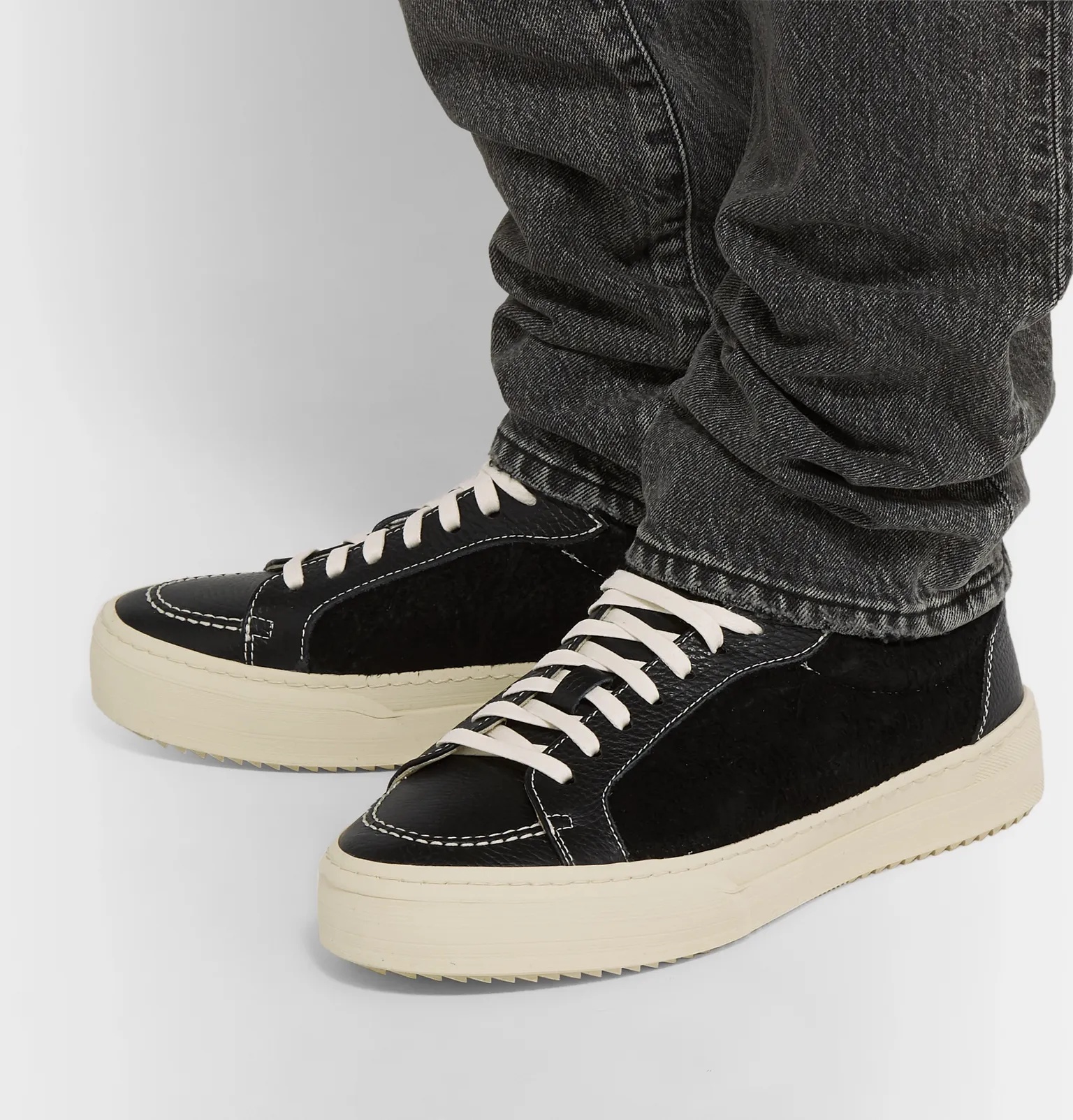 V1 Leather and Suede Sneakers - 5