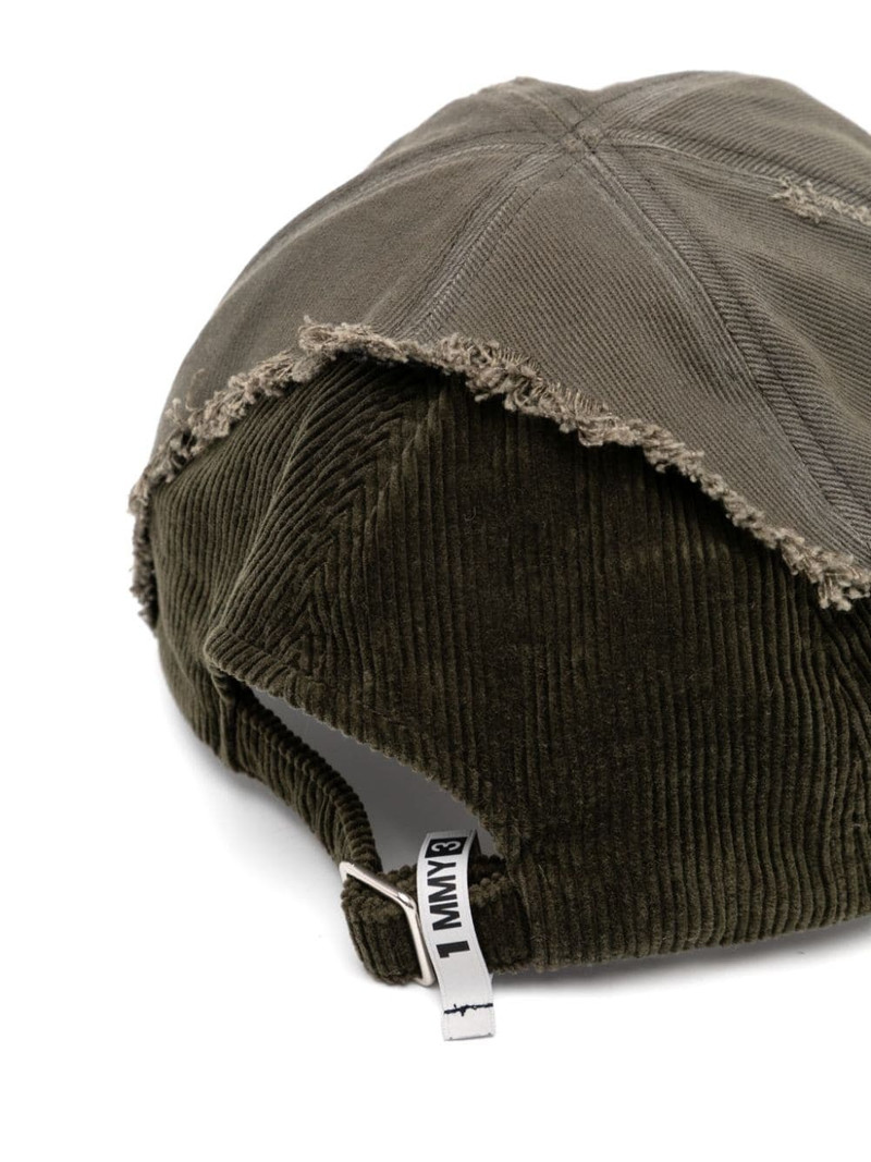 Maison MIHARAYASUHIRO frayed detailing cap outlook