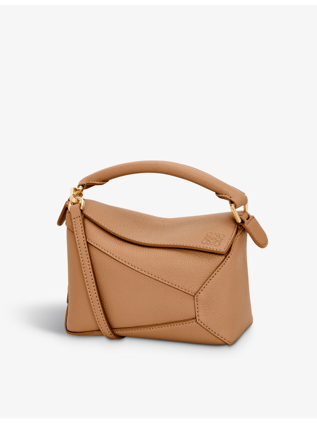 Puzzle mini leather cross-body bag - 6