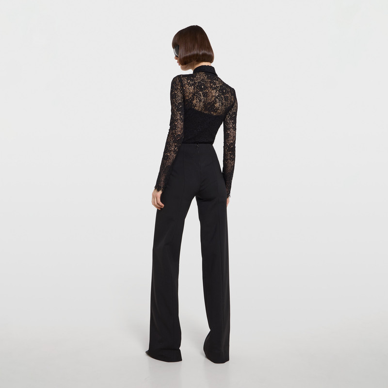 GG flower stretch lace shirt 4