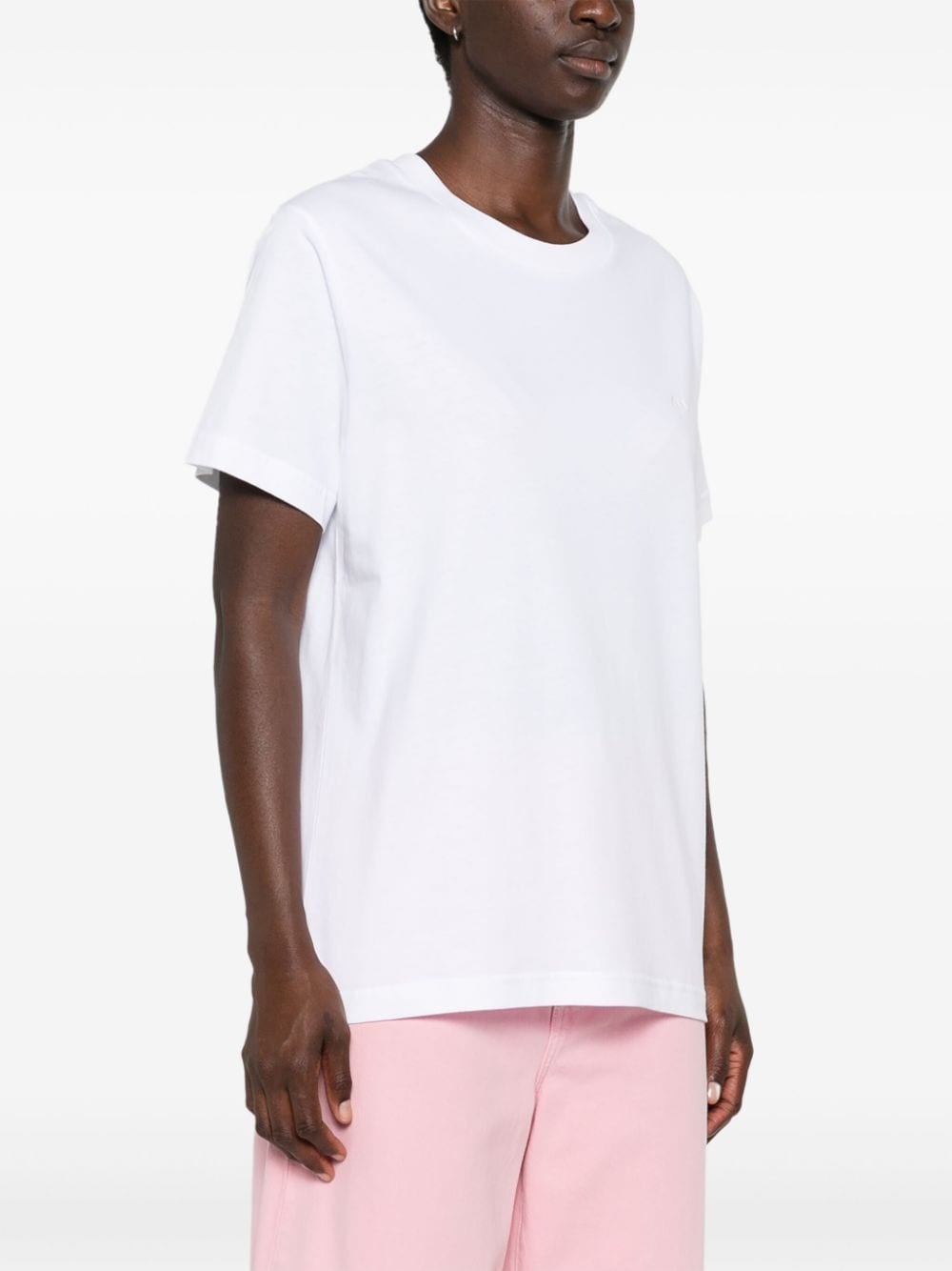 logo-embroidered cotton T-shirt - 2
