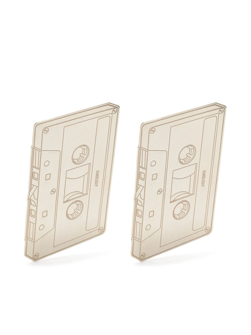 cassette tape drop earrings 1