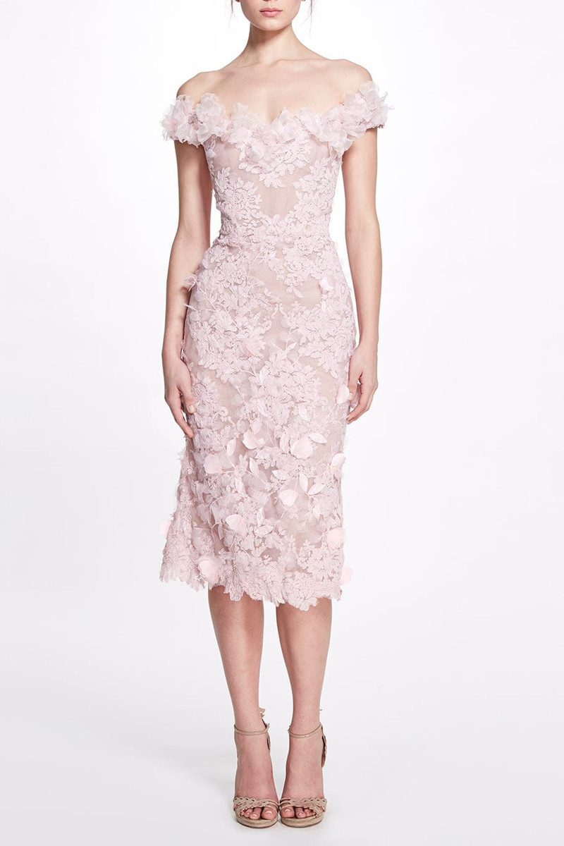 Marchesa Off Shoulder Dress outlook