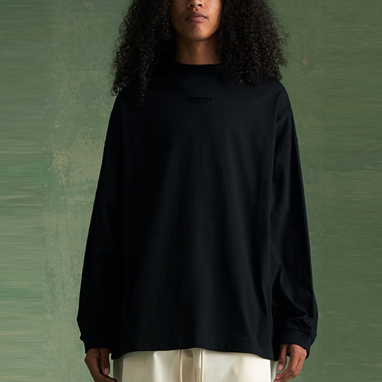 Fear of God Essentials FW23 Long Sleeve Tee 'Jet Black' 125BT232010F - 5