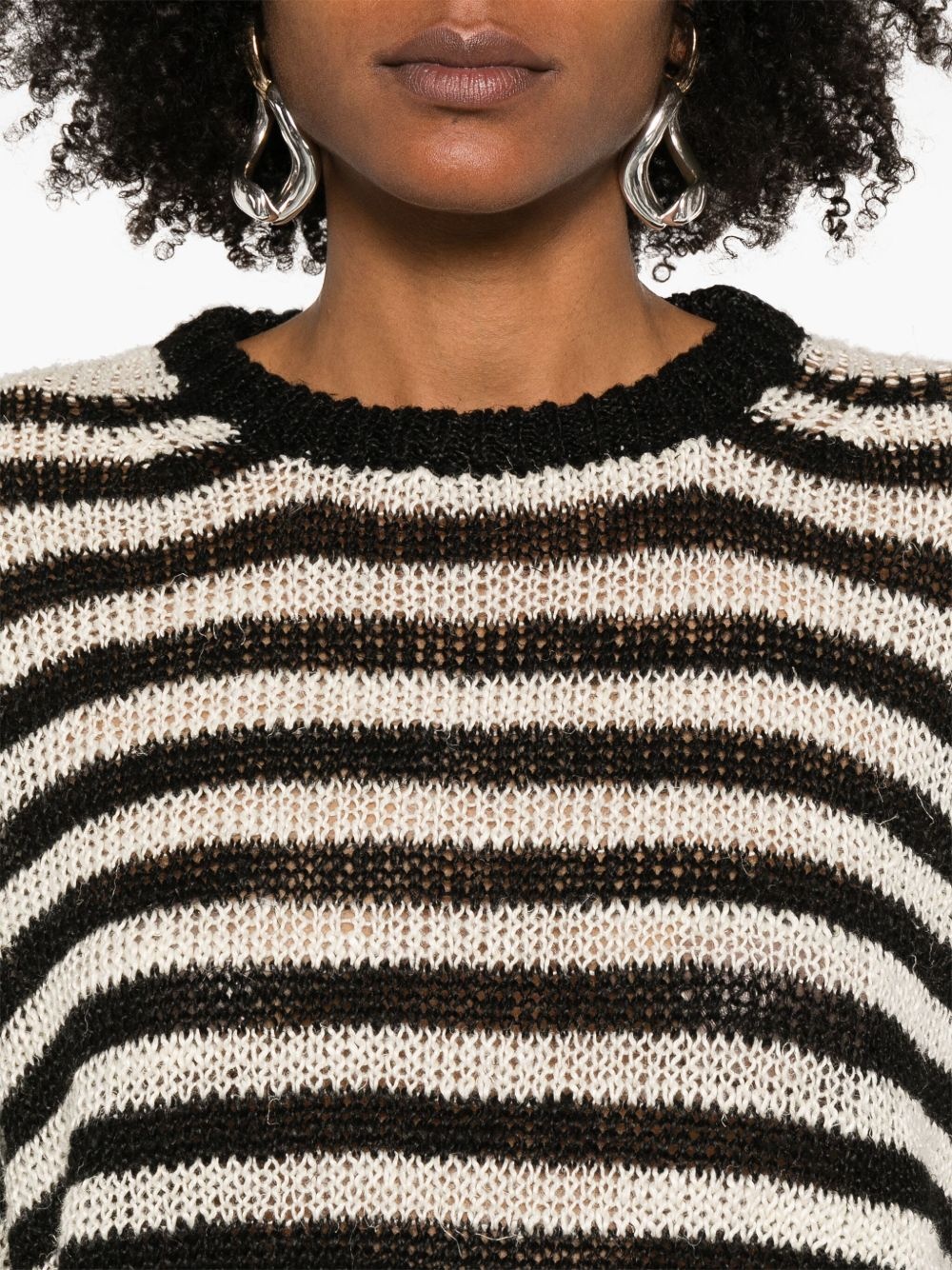 striped sweater - 5