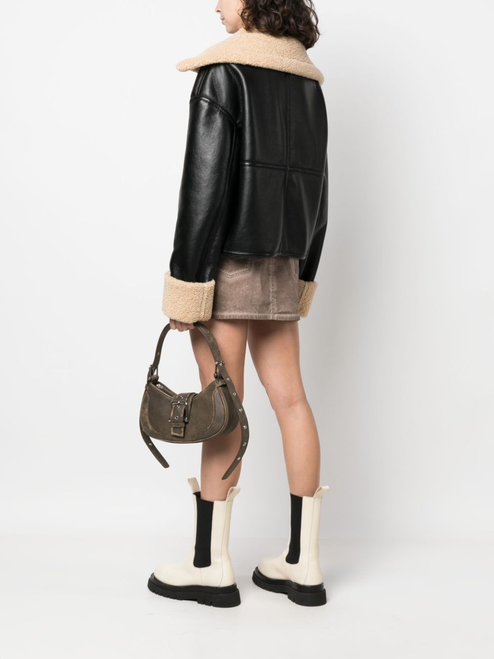 medium Hobo Brocle leather shoulder bag - 2
